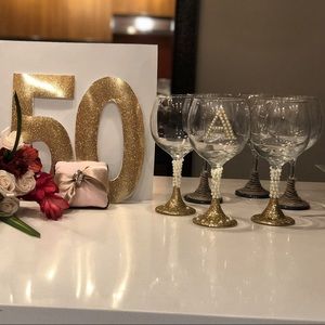 Wine glasses and Margaritas glasses
